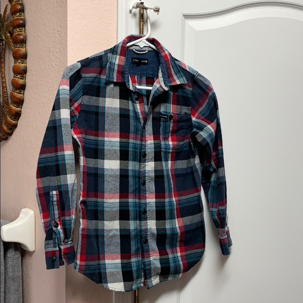 Plaid long sleeve shirt